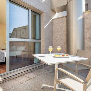 Chambre double king size avec terrasse Hotel ILUNION Alcalá Norte Madrid